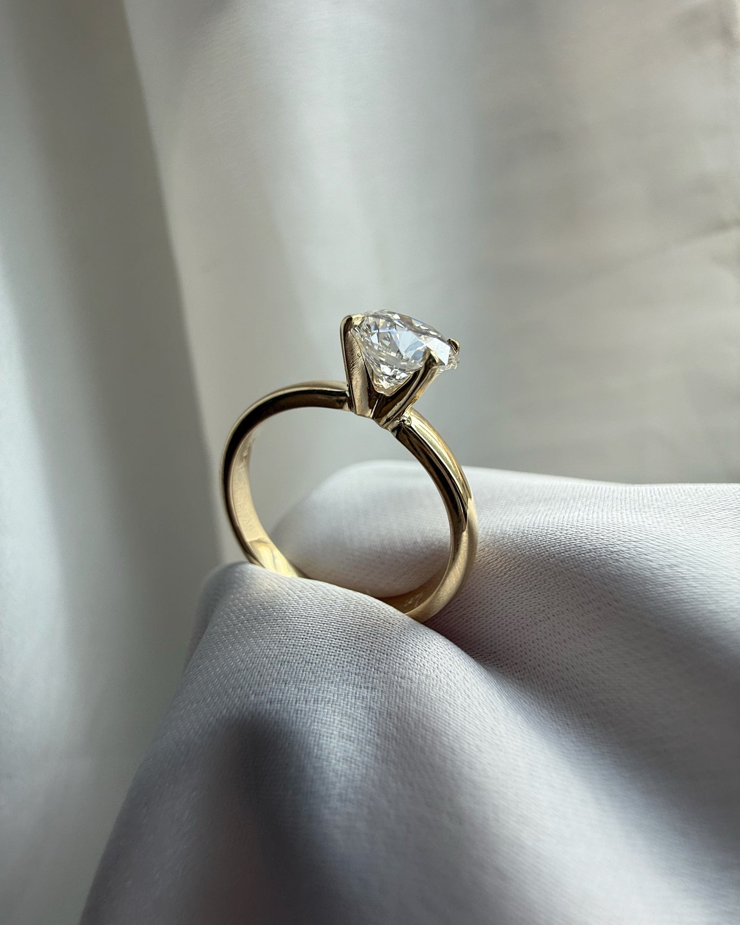 Ofek Engagement Ring 14K | 14K טבעת אירוסין אופק