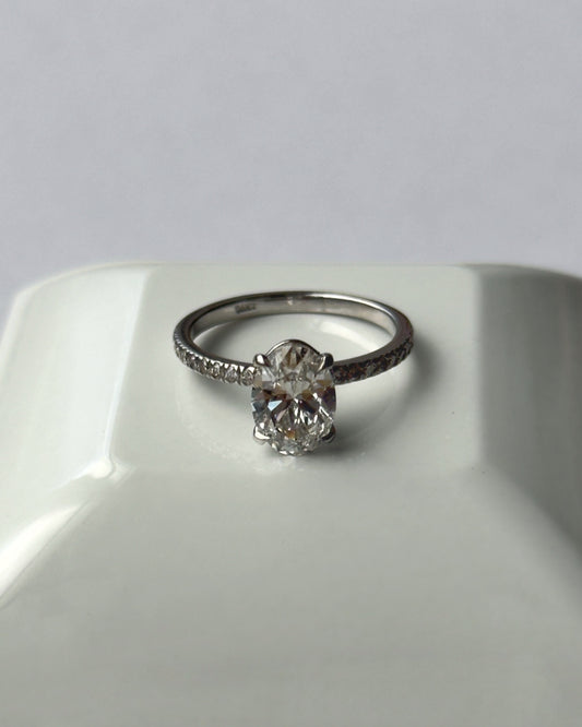 Shoval Engagement Ring 14K | 14K טבעת אירוסין שובל
