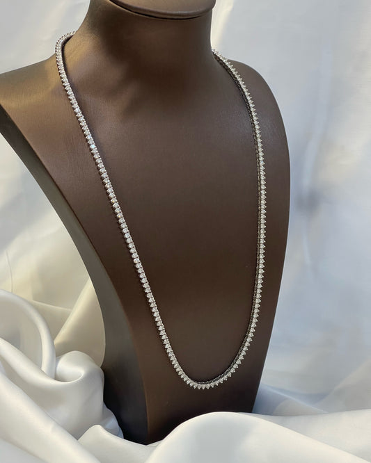 Diamond Tennis Necklace 14K | 14K שרשרת טניס יהלומים