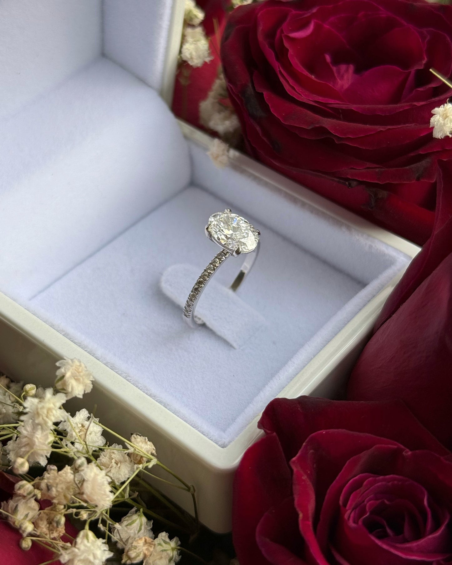 Shoval Engagement Ring 14K | 14K טבעת אירוסין שובל