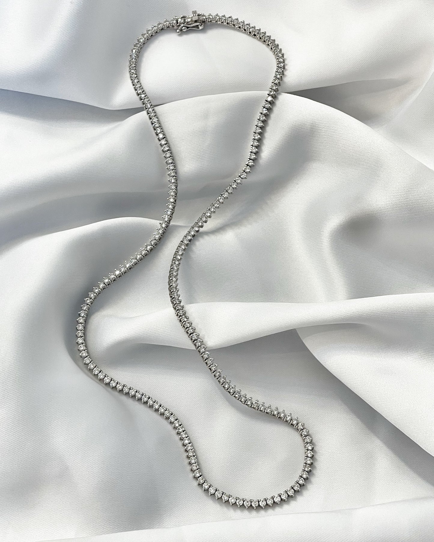 Diamond Tennis Necklace 14K | 14K שרשרת טניס יהלומים