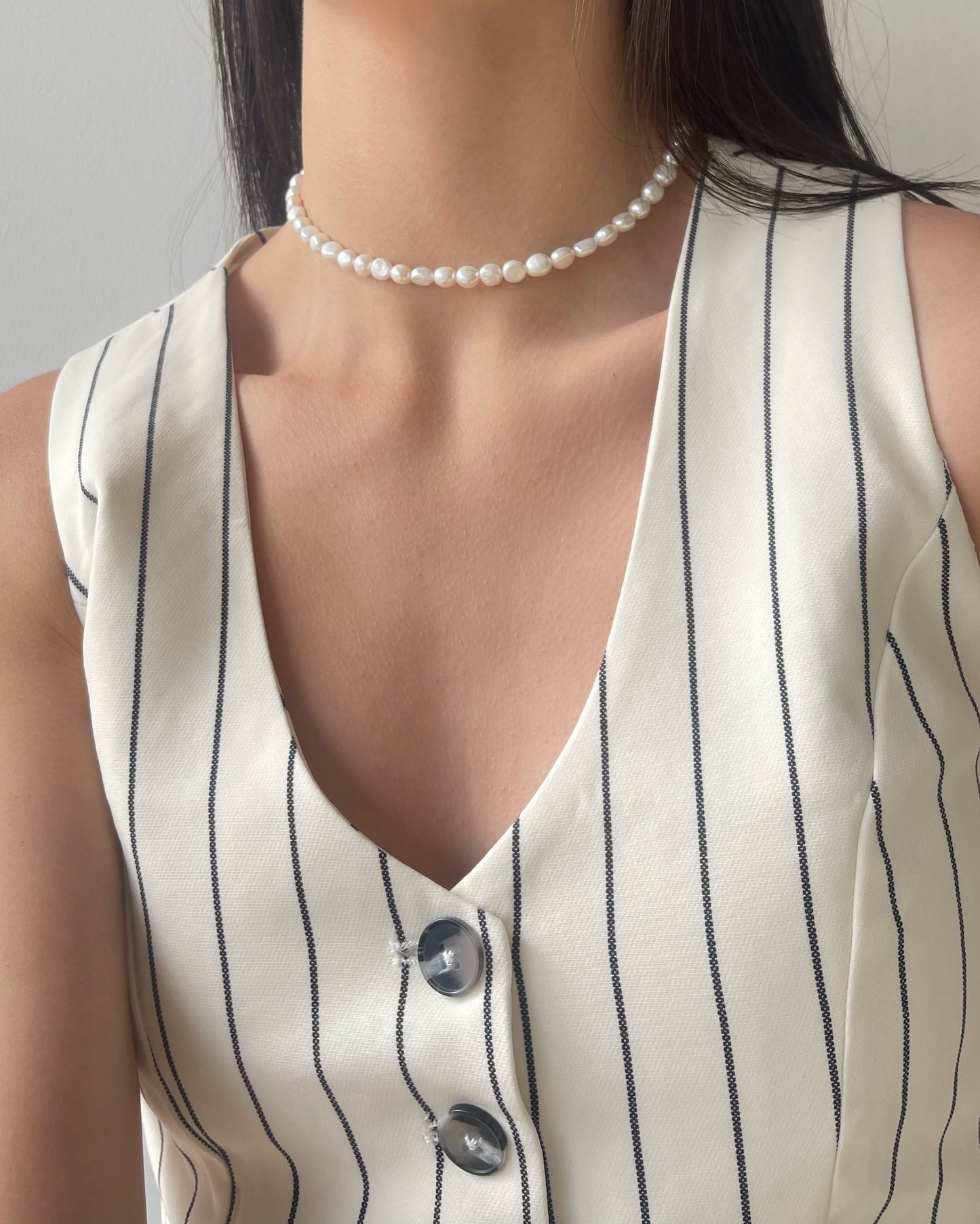 Round Pearls Necklace | שרשרת פנינים עגולות