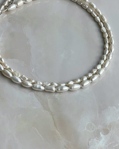 Rice Pearls Necklace | שרשרת פניני אורז