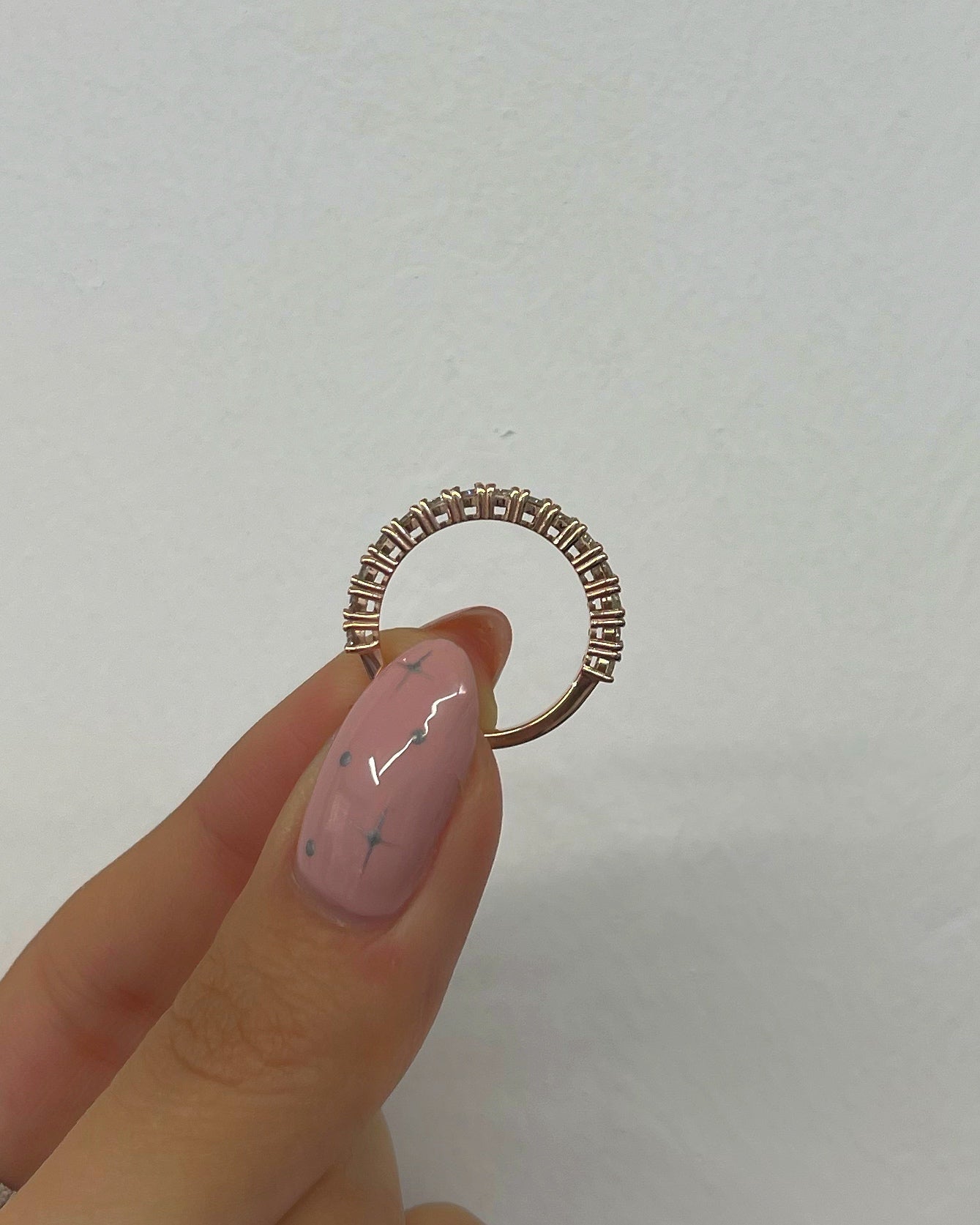 Half Eternity Ring 6 pt 14K | 14K טבעת חצי איטרניטי 6 נק