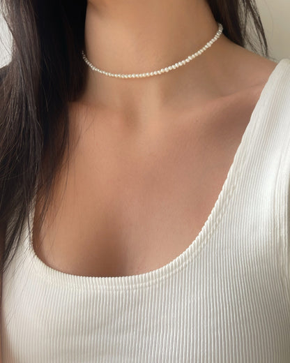 Mini Pearls Necklace | שרשרת פנינים מיני