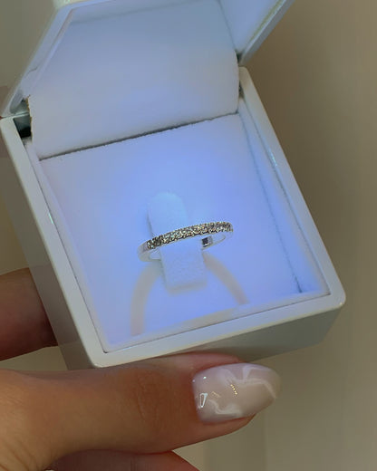 Half Eternity Ring 3 pt 14K | 14K טבעת חצי איטרניטי 3 נק